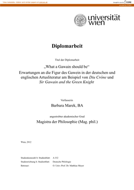 Diplomarbeit