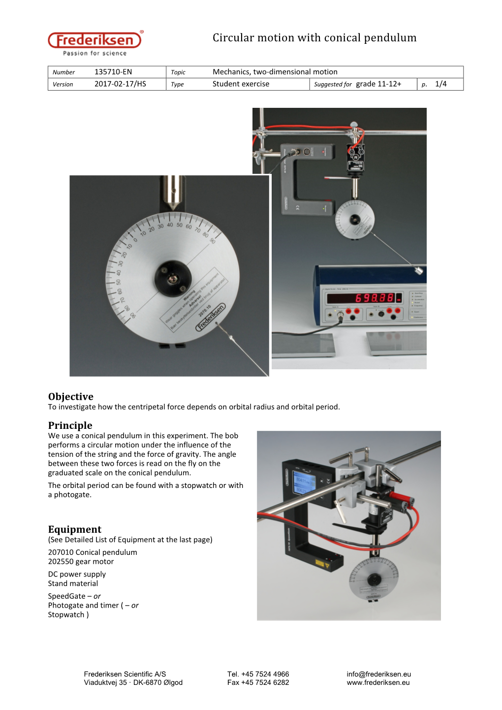 Circular Motion with Conical Pendulum