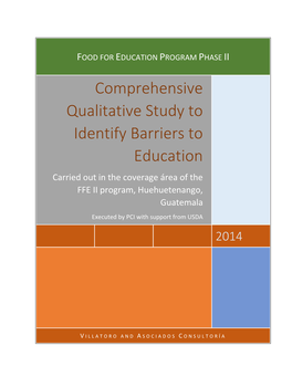Comprehensive Qualitative Study to Identify Barriers to Education