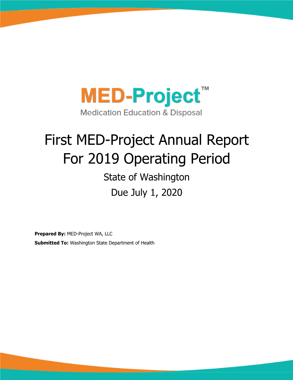 Washington State 2020 Annual Report (PDF)