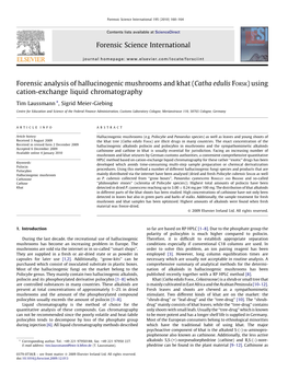 Forensic Analysis of Hallucinogenic Mushrooms and Khat (Catha Edulis FORSK) Using Cation-Exchange Liquid Chromatography