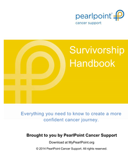 Colorectal Cancer Survivor's Handbook