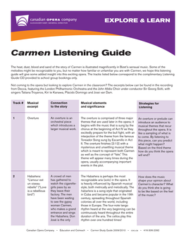 Carmen Listening Guide