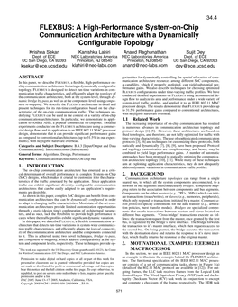 FLEXBUS: a High-Performance System-On-Chip Communication