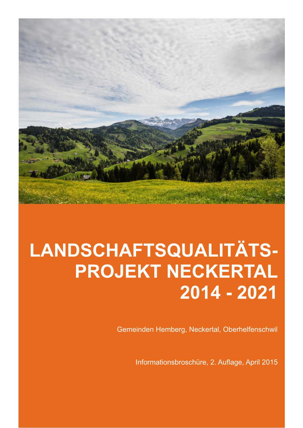 Informationsbroschüre LQP Neckertal 2. Auflage 2015