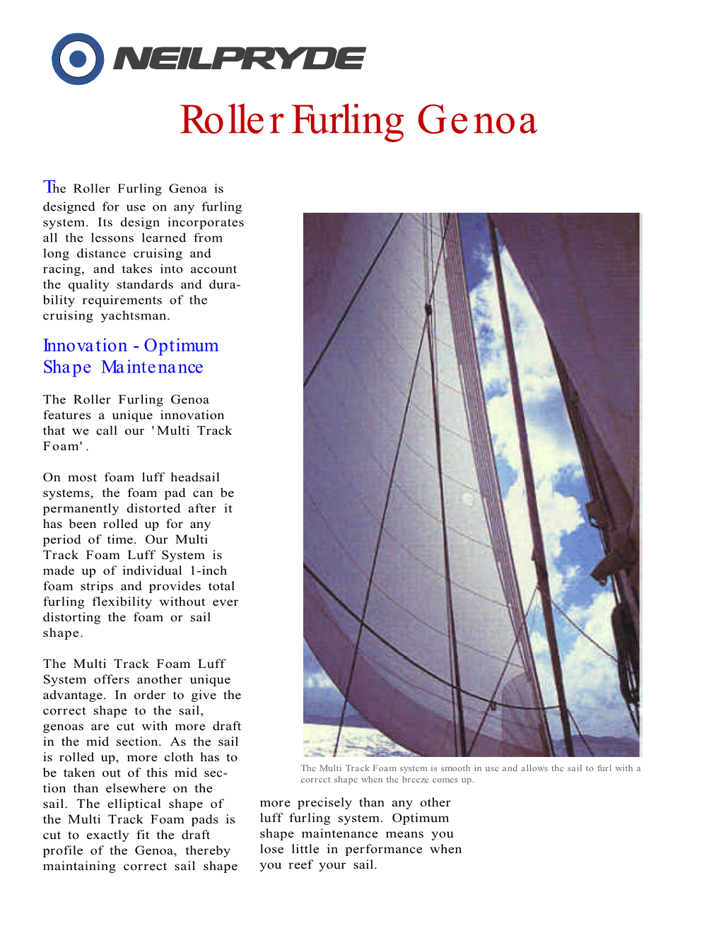 Roller Furling Genoa