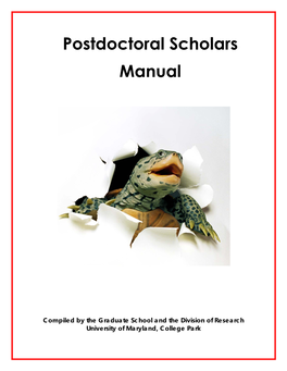 Postdoctoral Fellows' Manual