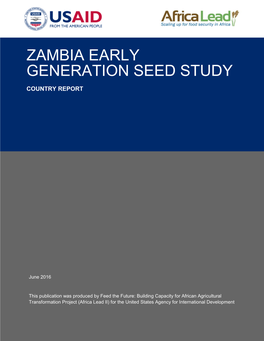 Zambia Early Generation Seed Study