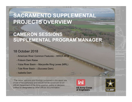Sacramento Supplemental Projects Overview