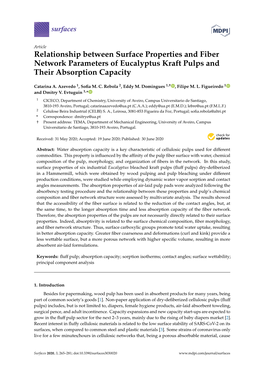 Relationship Between Surface Properties and Fiber Network Parameters of Eucalyptus Kraft Pulps and Their Absorption Capacity