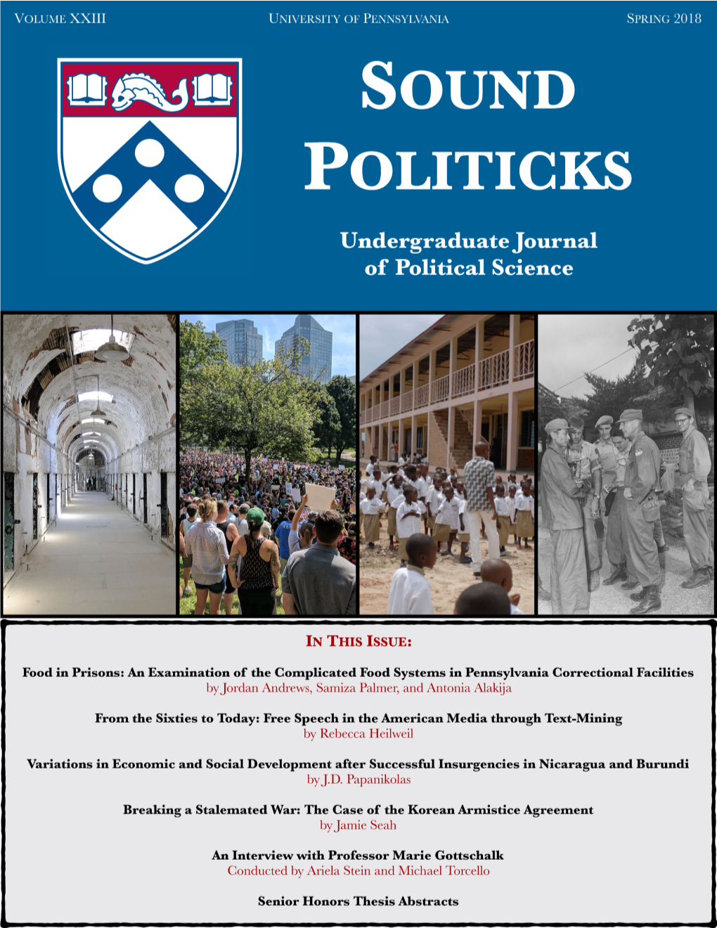 Food in Prisons: an Examination of the Complicated Food Systems in Pennsylvania Correctional Facilities 6 Jordan Andrews, Samiza Palmer, and Antonia Alakija