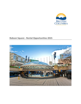 Robson Square - Rental Opportunities 2015