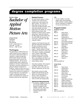 University Transfer Programs Pages 15-72.P65
