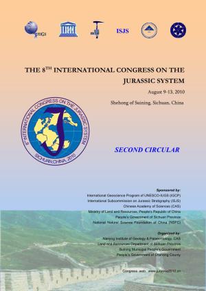 8TH INTERNATIONAL CONGRESS on the JURASSIC SYSTEM August 9-13, 2010