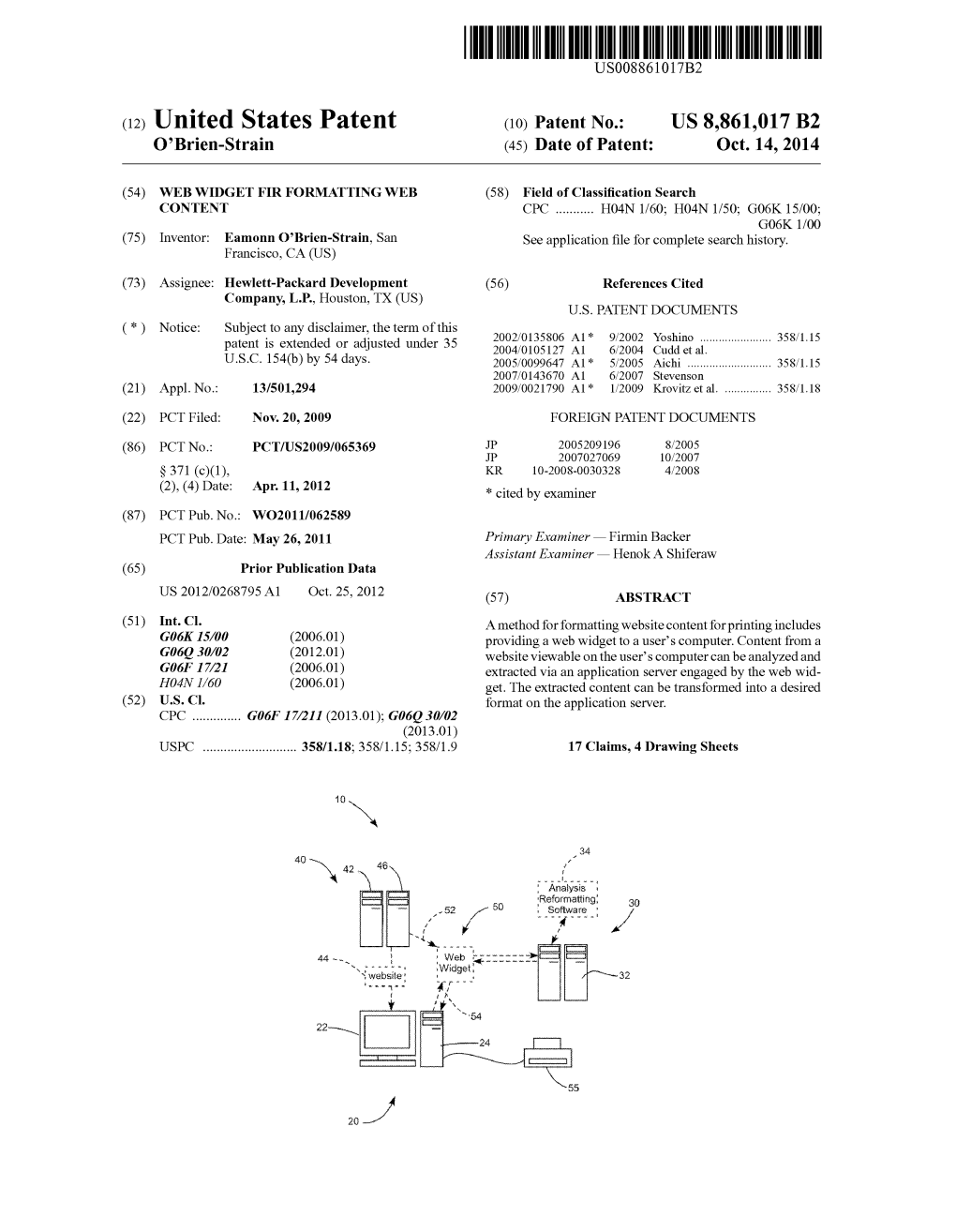 (12) United States Patent (10) Patent No.: US 8,861,017 B2 O'brien-Strain (45) Date of Patent: Oct