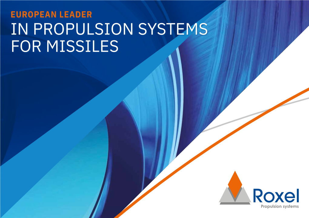 In Propulsion Systems for Missiles Content