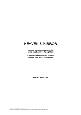 Heaven's Mirror