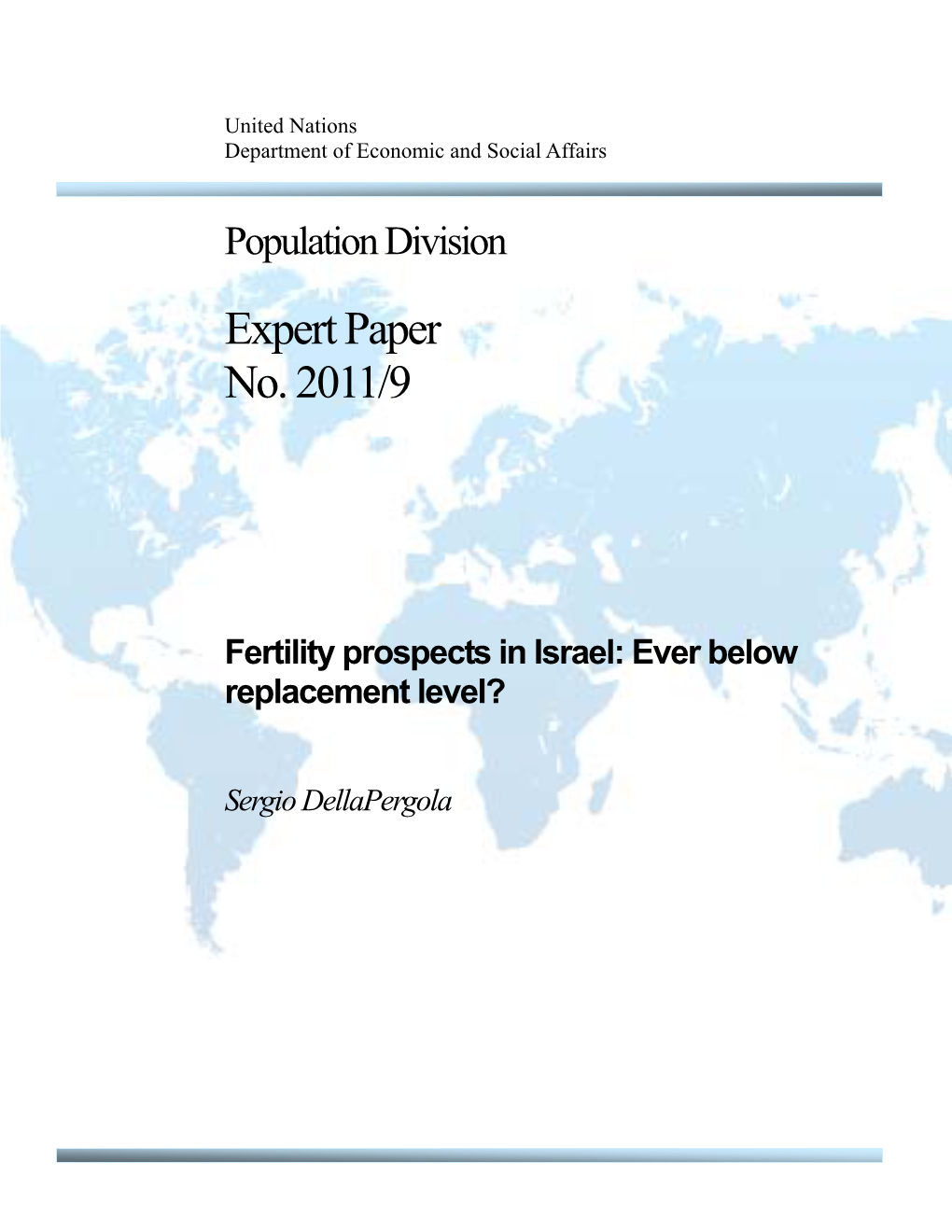 Population Division Expert Paper No