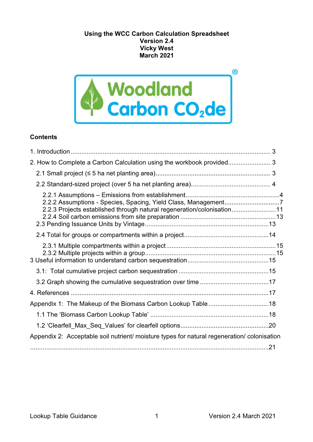 WCC Carbon Calculation Guidance V2.4 March 2021