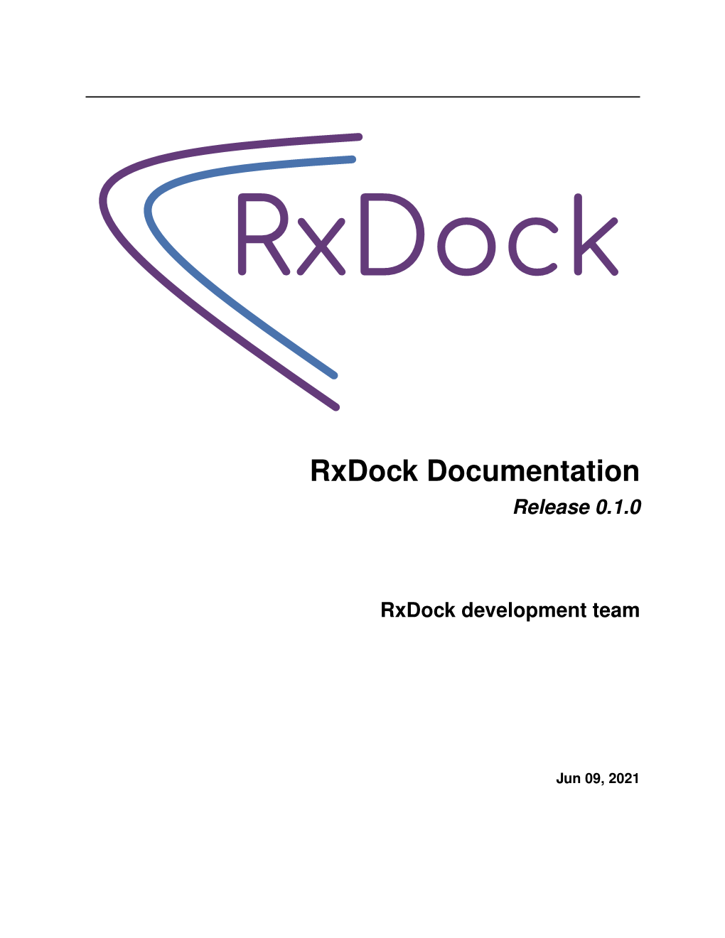 Rxdock Documentation Release 0.1.0