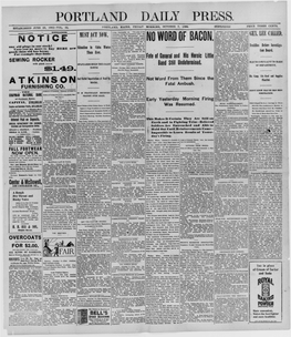 Portland Daily Press: October 7, 1898