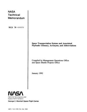 STS and Payloads Acronyms 19920012865.Pdf