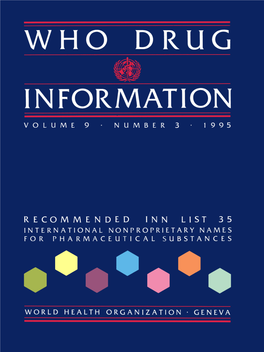WHO Drug Information Vol. 09, No. 3, 1995