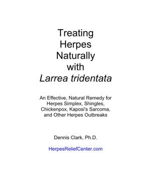 Treating Herpes Naturally with Larrea Tridentata