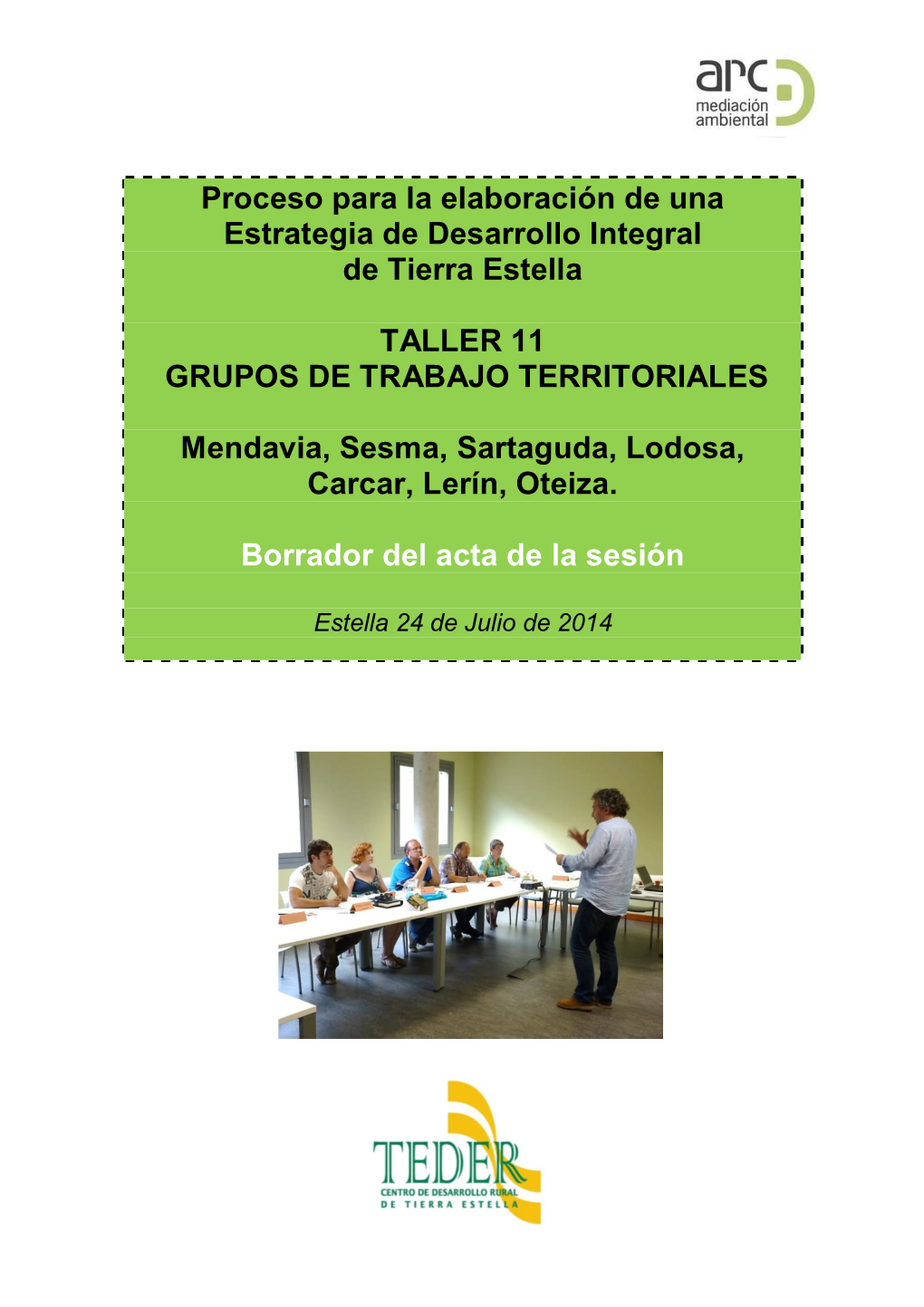 Taller 11 Grupos De Trabajo Territoriales