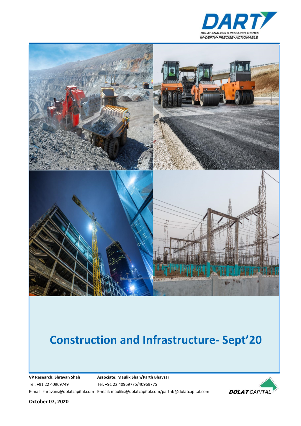 Construction and Infrastructure- Sept'20