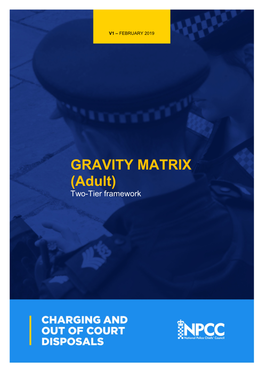 GRAVITY MATRIX (Adult) Two-Tier Framework