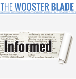 Wooster High School Student Newspaper • 515 Oldman Road, Wooster, Ohblade • Jan