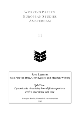 Working Papers European Studies Amsterdam