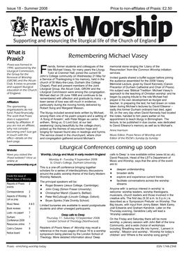 Remembering Michael Vasey