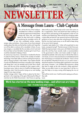 Club Captain This Will Be the Last of the Lockdown Date to Tell You Yet So Please Look out for Some Club Comms on Newsletters for a While So I Would Like This