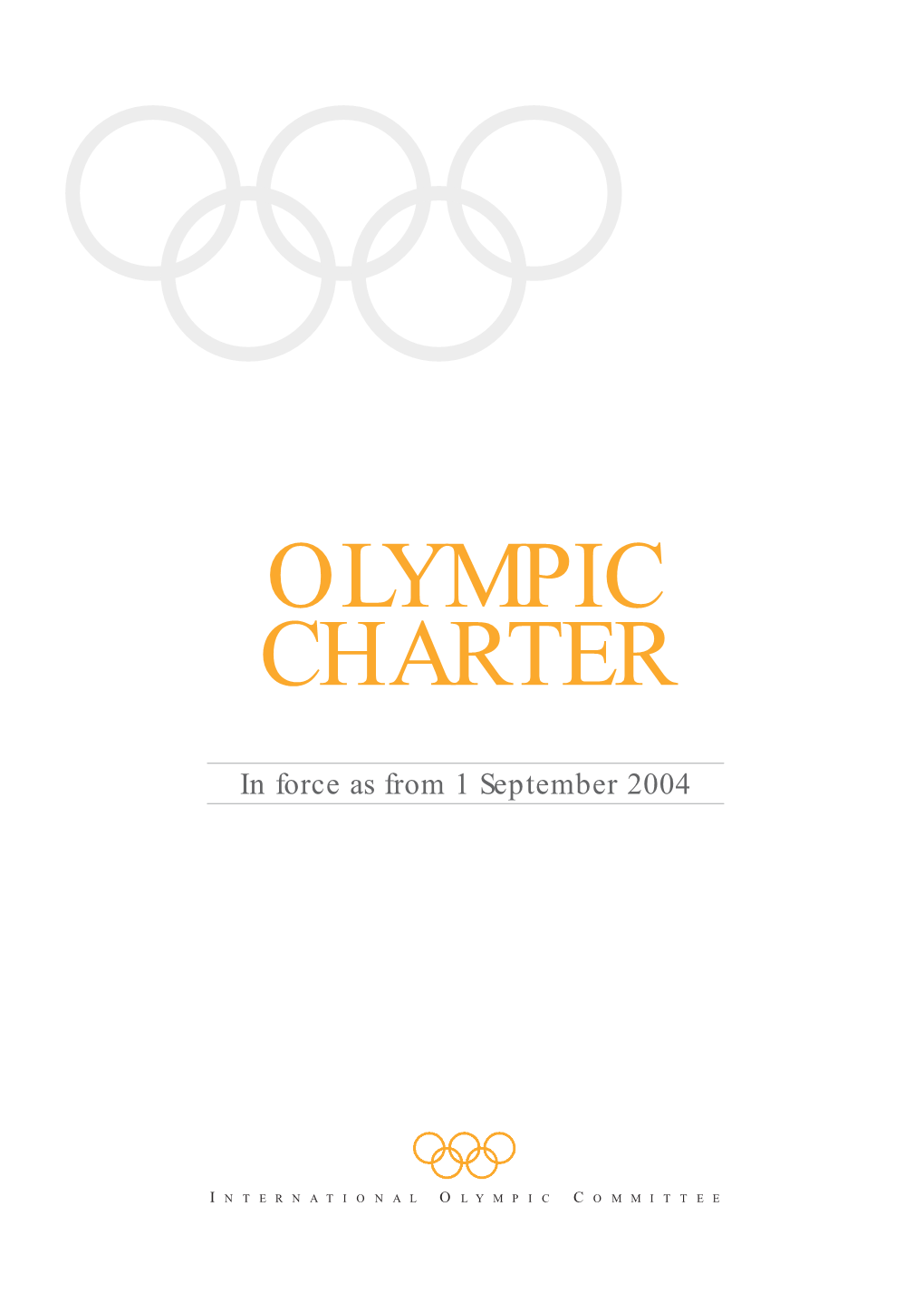 Olympic Charter 2004