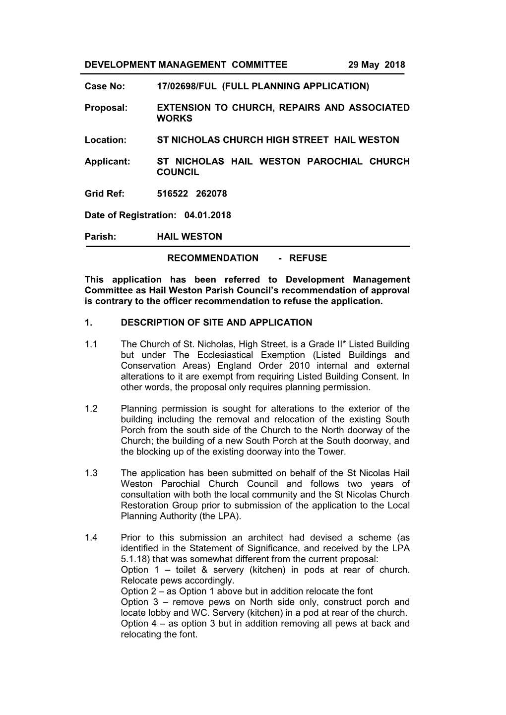 17/02698/Ful (Full Planning Application)