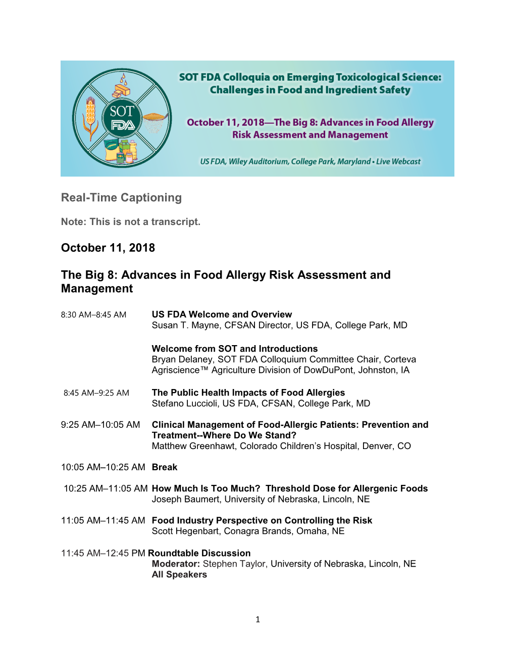 Advances in Food Allergy Risk Assessment and Management