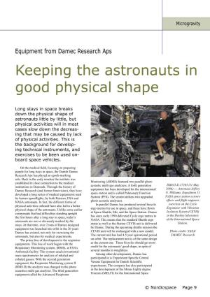 Keeping the Astronauts in Good Physical Shape