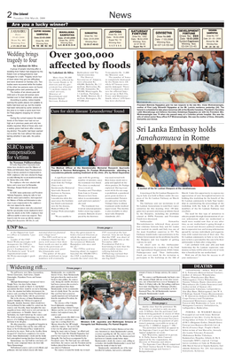 Over 300,000 Affected by Floods