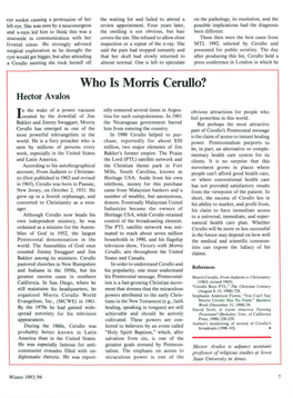 Who Is Morris Cerullo? Hector Avalos