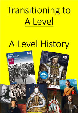 Transitioning to a Level a Level History