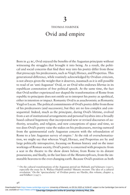 Ovid and Empire