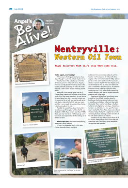 Mentryville: Western Oil Town