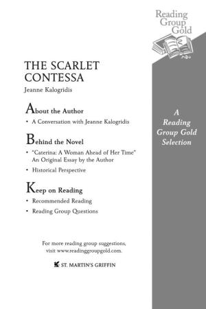 THE SCARLET CONTESSA Jeanne Kalogridis