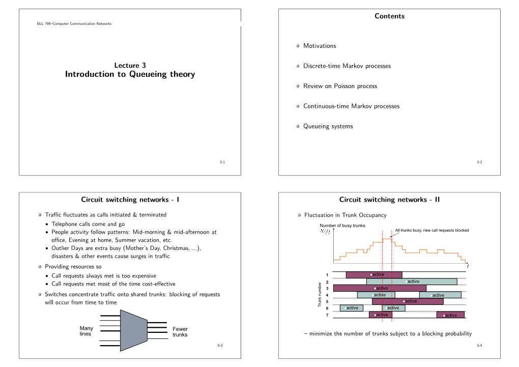 Introduction to Queueing Theory Review on Poisson Process