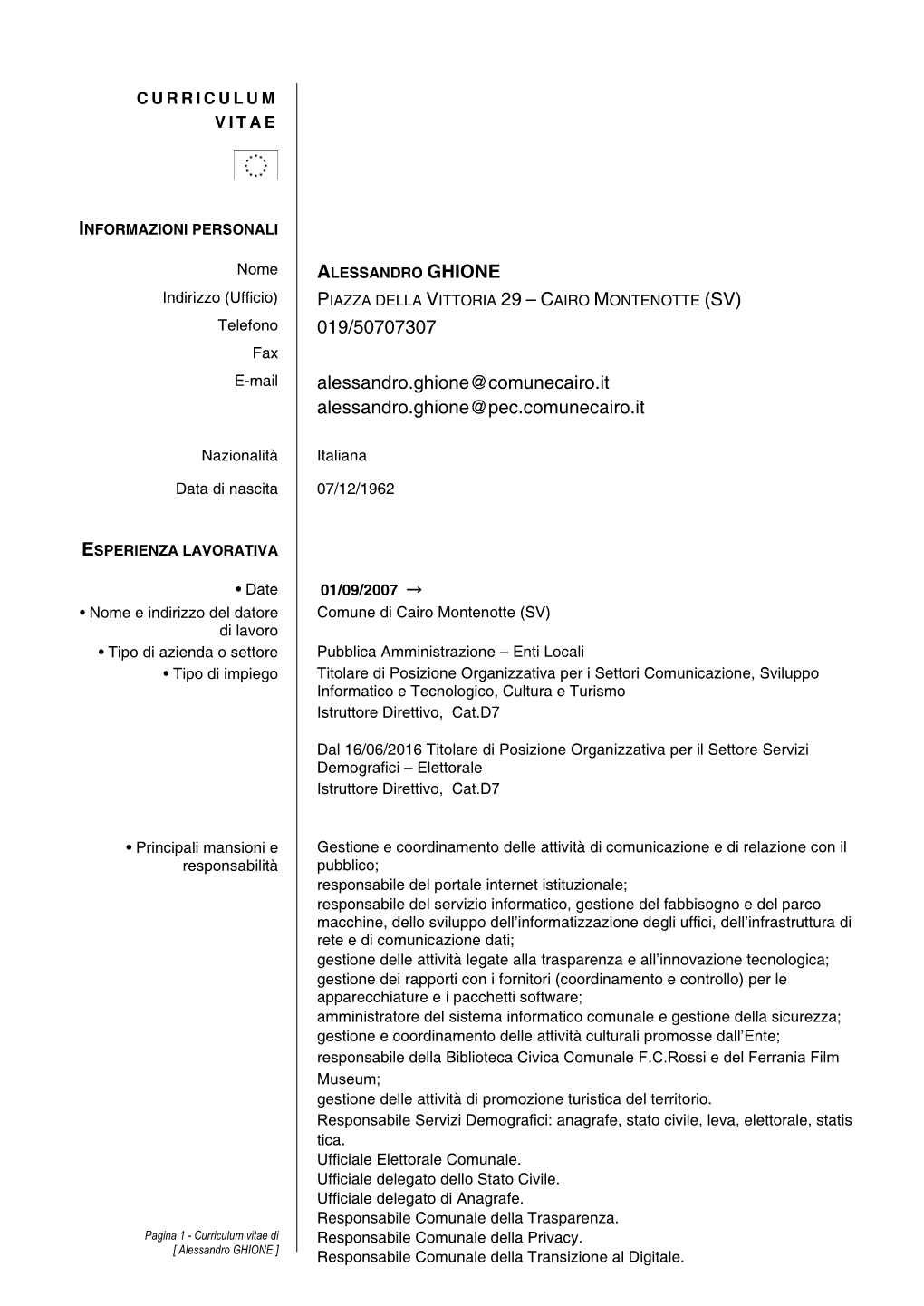 Curriculum Vitae