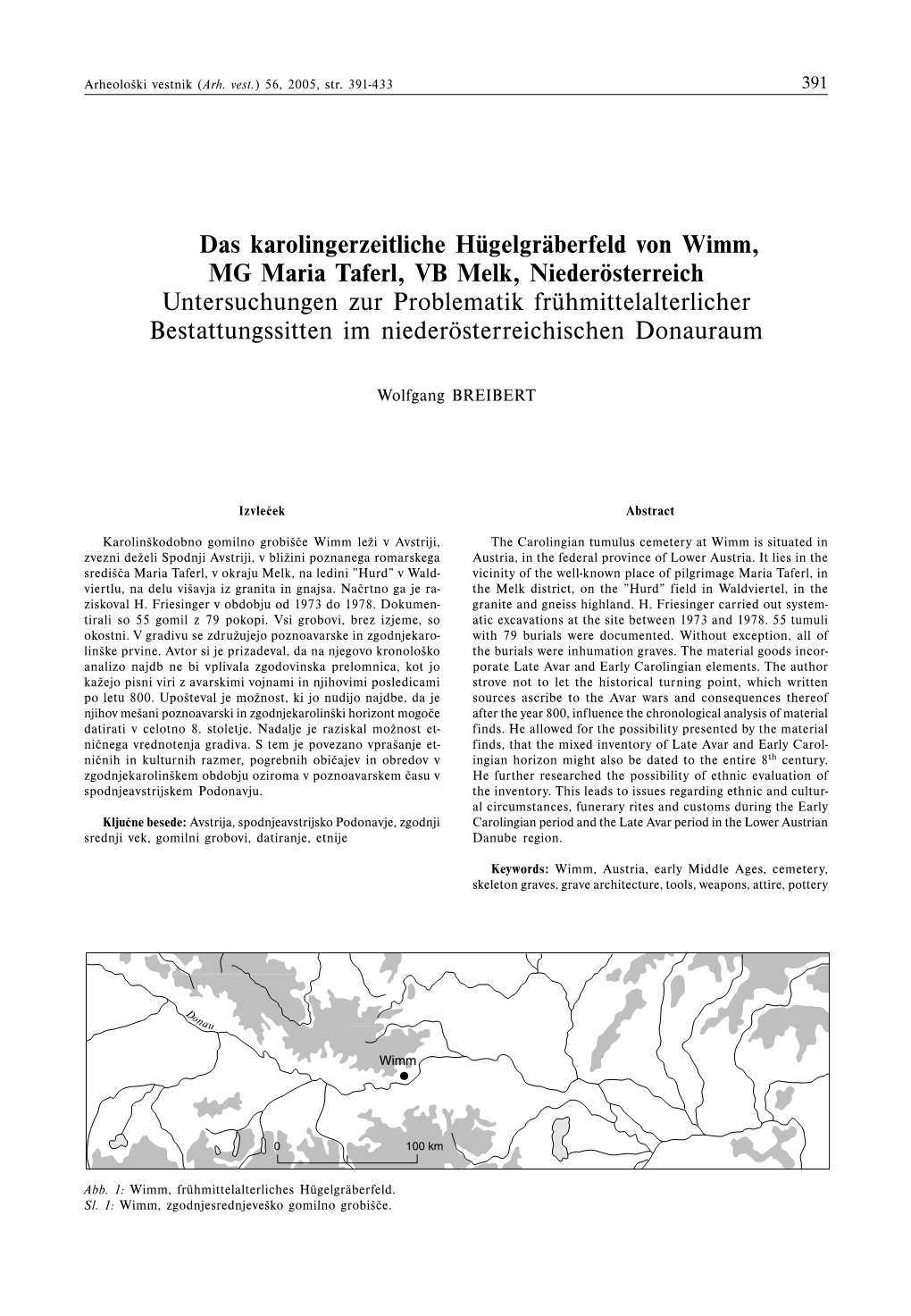 Das Karolingerzeitliche Hügelgräberfeld Von Wimm