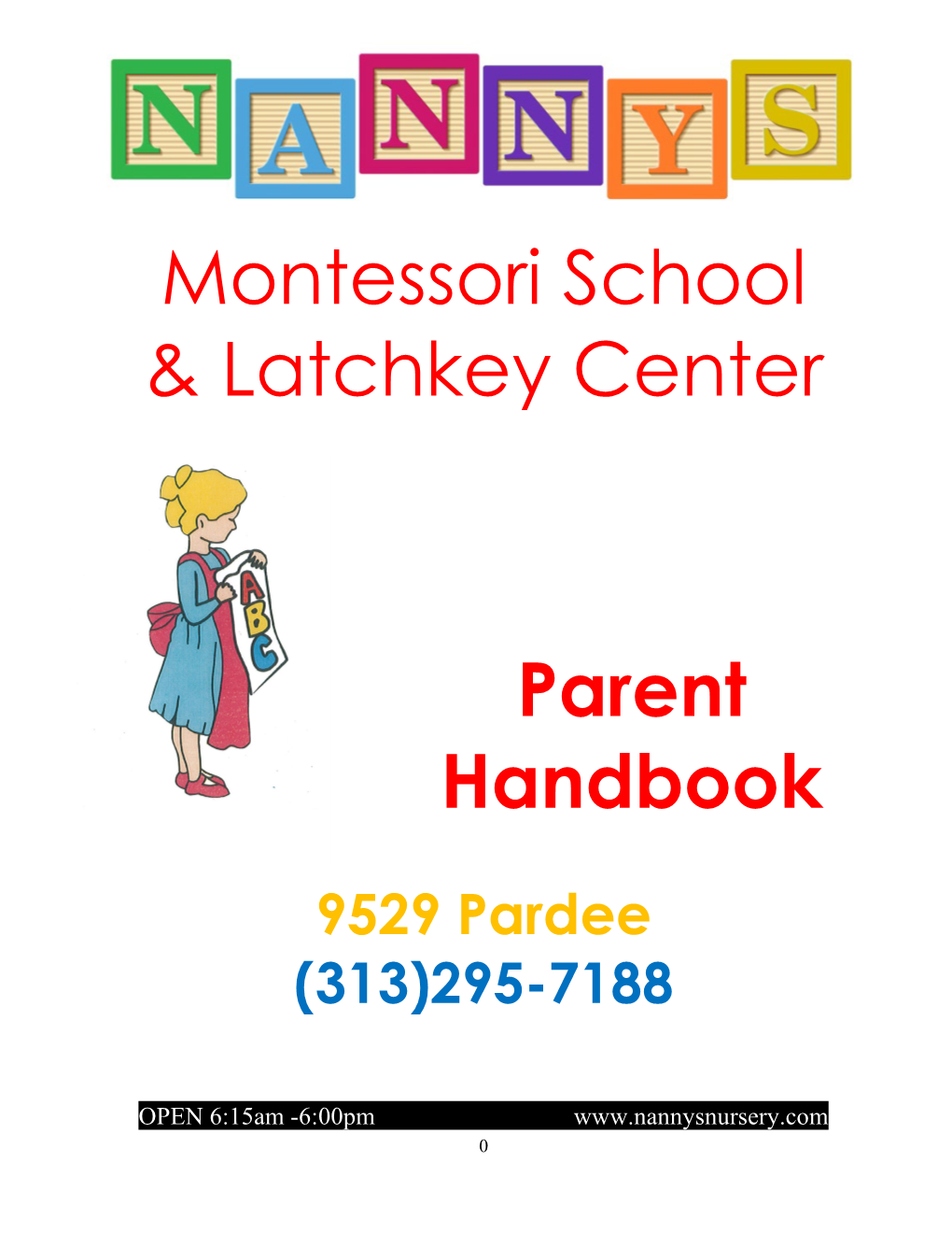 Parent Handbook Receipt