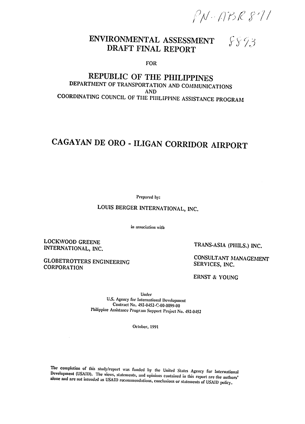 By Feasibility Study 1-28 1-12 General Site Plan 1-34 1-13 Airport Layout Plan 1-35 1-14 Plan and Profile 1-36